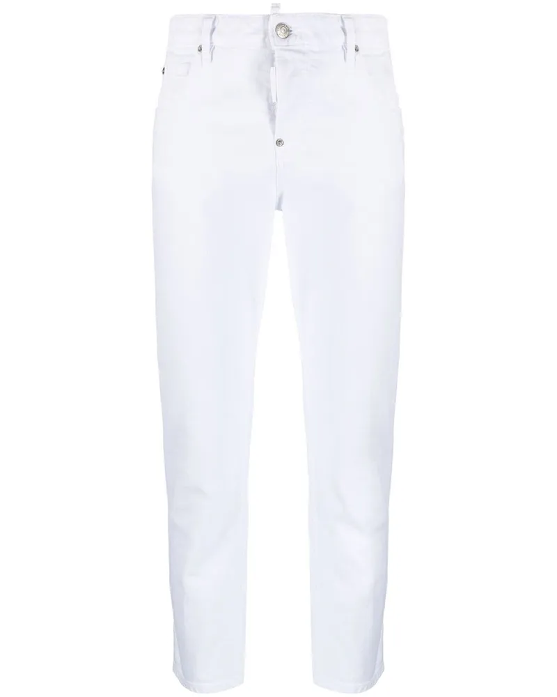 Dsquared2 Klassische Cropped-Jeans - Weiß Weiß