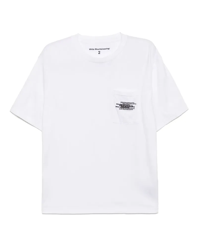 White Mountaineering T-Shirt mit Tasche - Weiß Weiß
