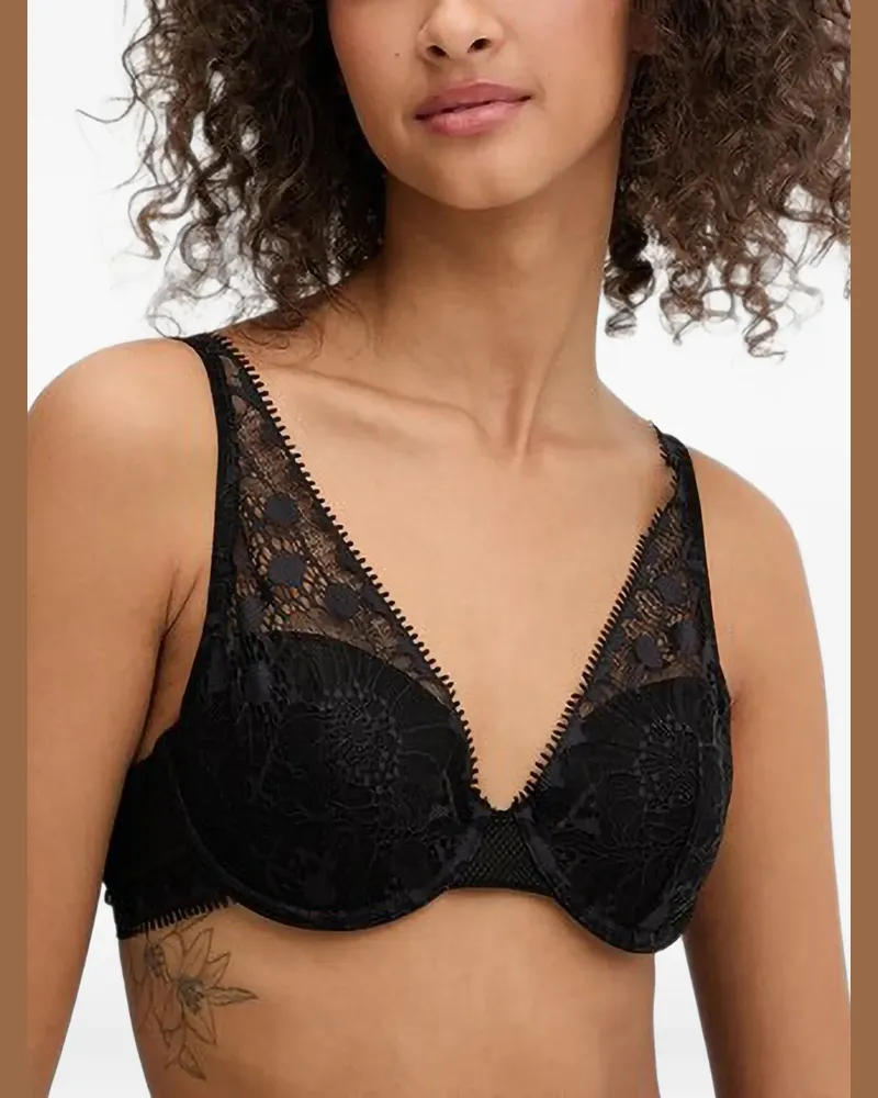 Chantelle Day To Night lace-overlay underwired bra - Schwarz Schwarz