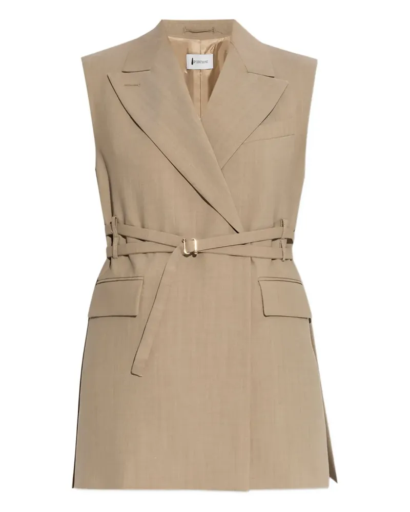 SPORTMAX Weste mit Bindegürtel - Nude Nude