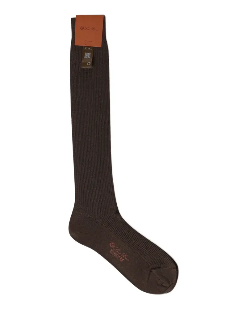 Loro Piana Socken aus Wolle - Braun Braun