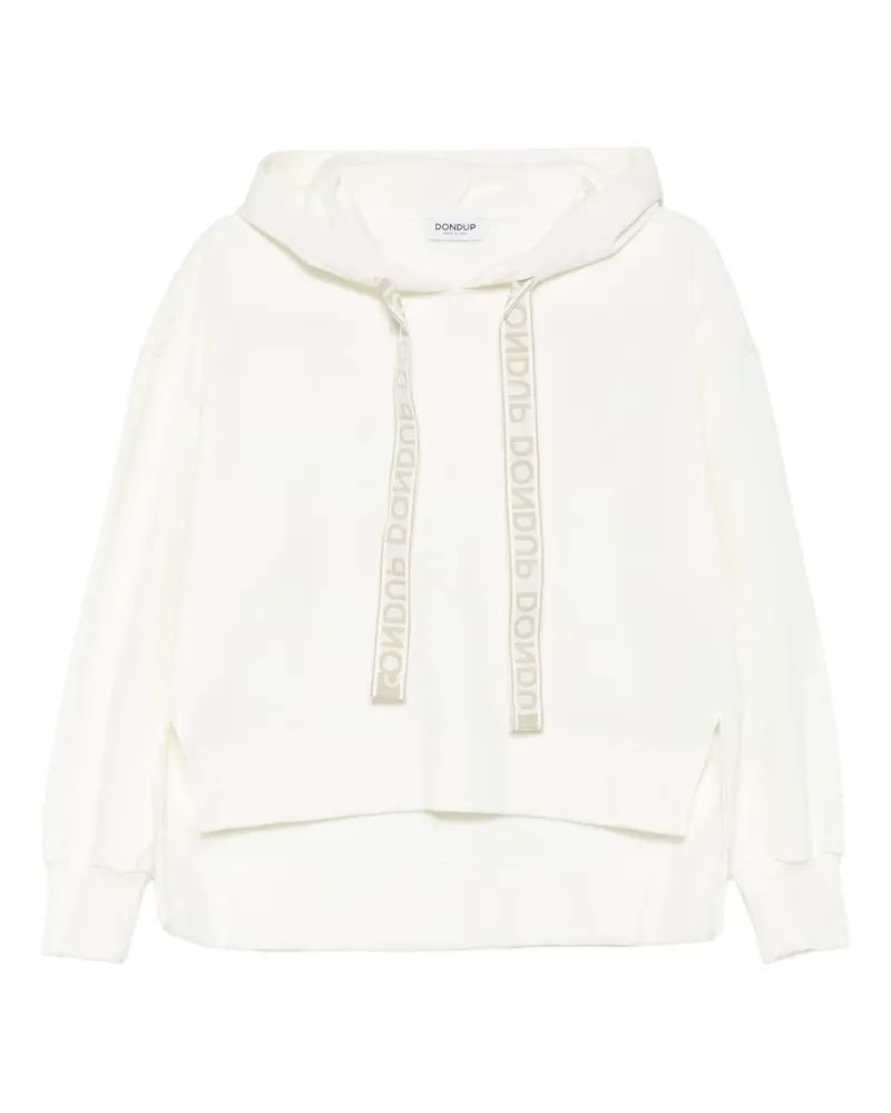 Dondup logo-tape hoodie - Weiß Weiß