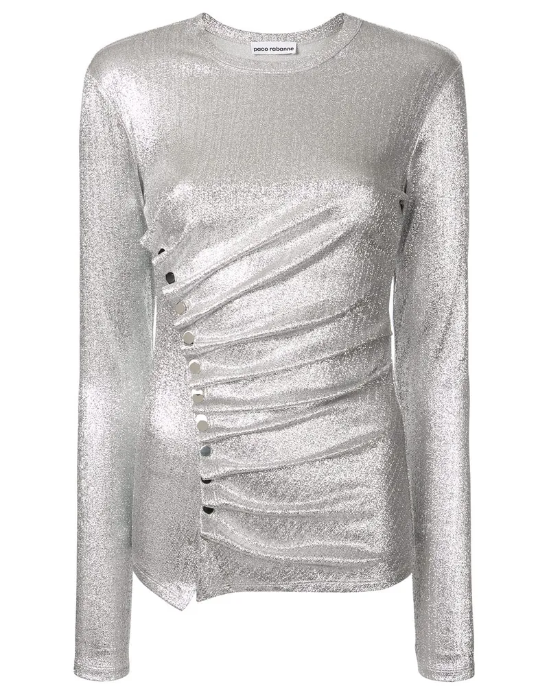 Paco Rabanne Drapiertes Oberteil - Silber Silber