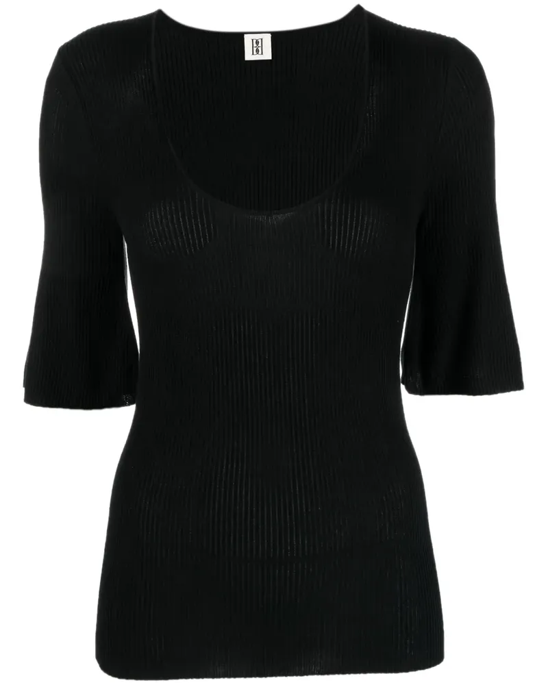 By Malene Birger T-Shirt mit rundem Ausschnitt - Schwarz Schwarz