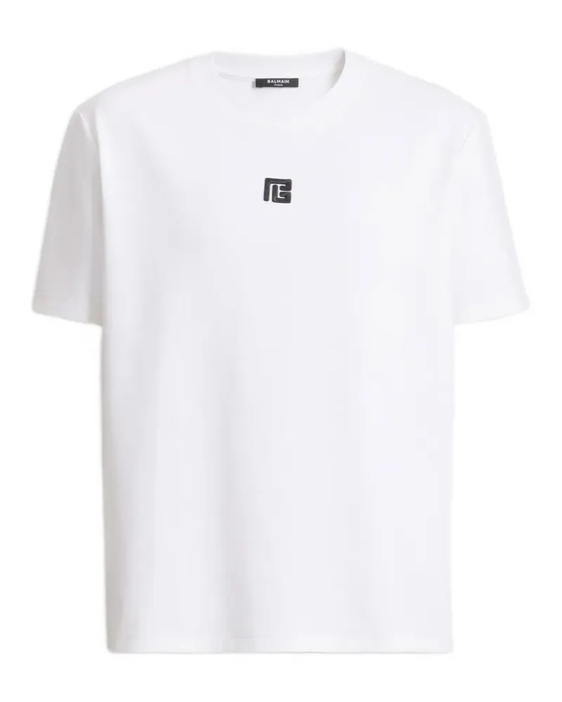 Balmain PB Logo T-Shirt - Nude Nude