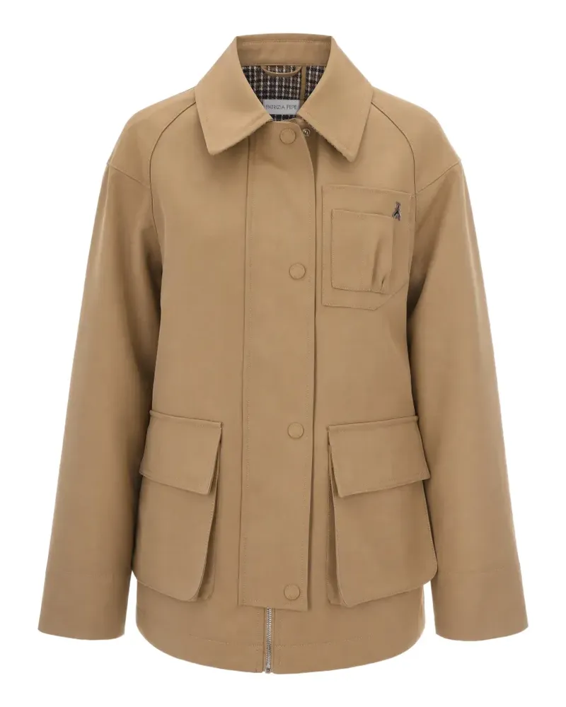 Patrizia Pepe Jacke mit mehreren Taschen - Nude Nude