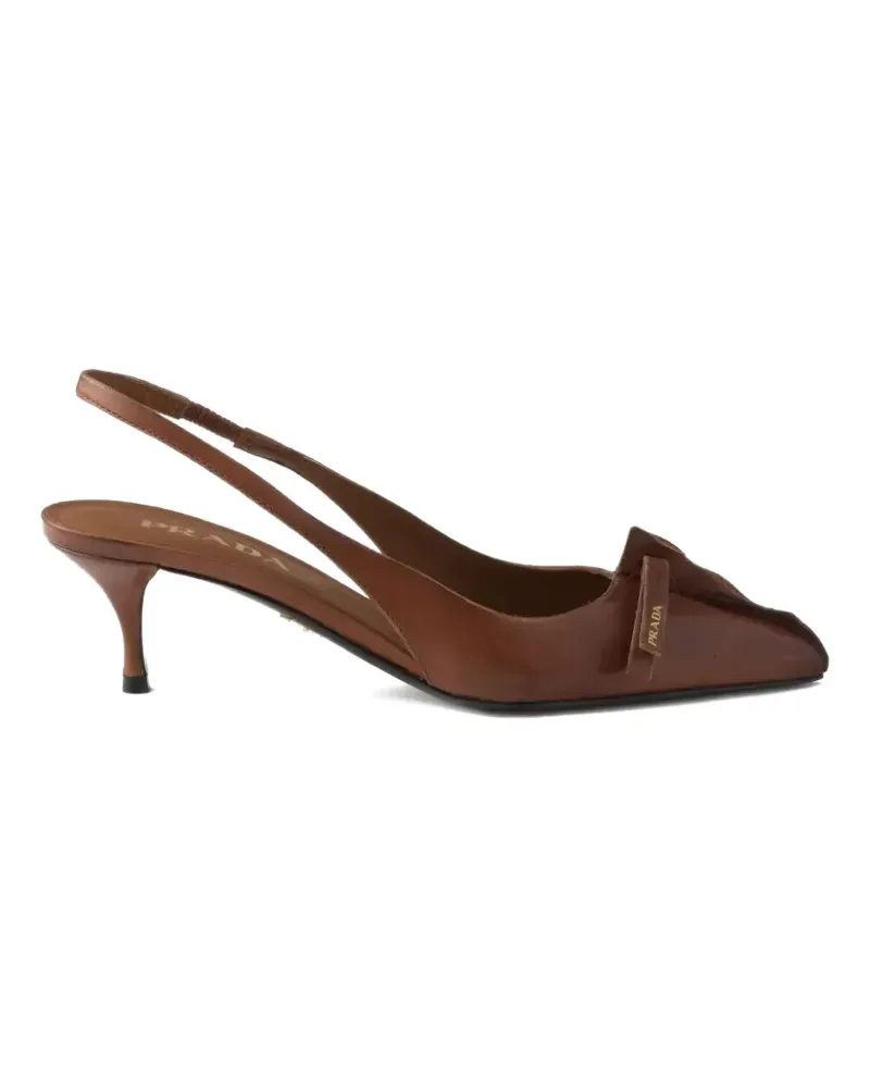 Prada leather heeled pumps - Braun Braun