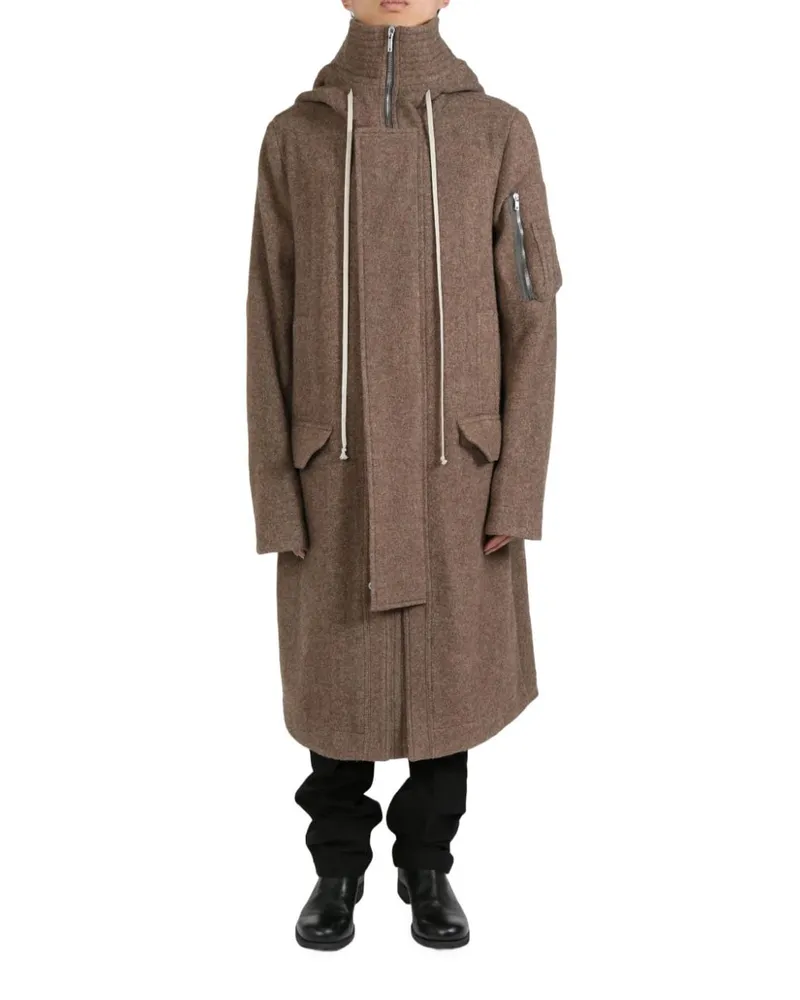 Rick Owens Megaparka coat - Braun Braun