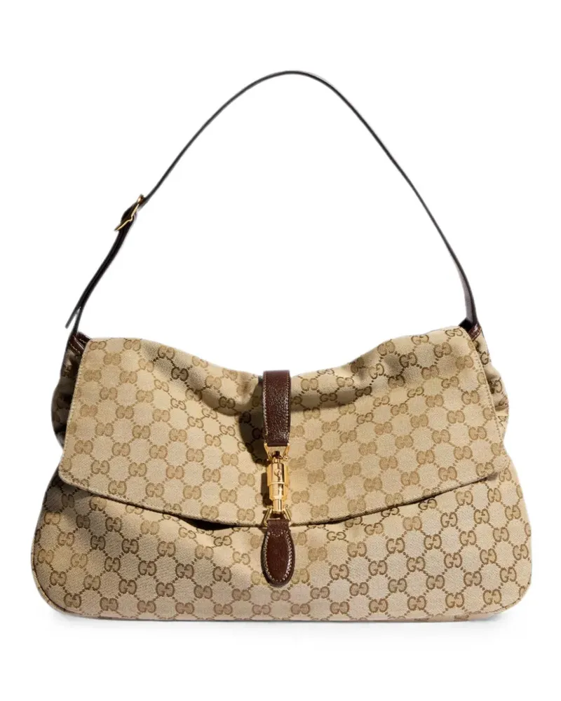 Gucci Jackie flap large crossbody bag - Nude Nude