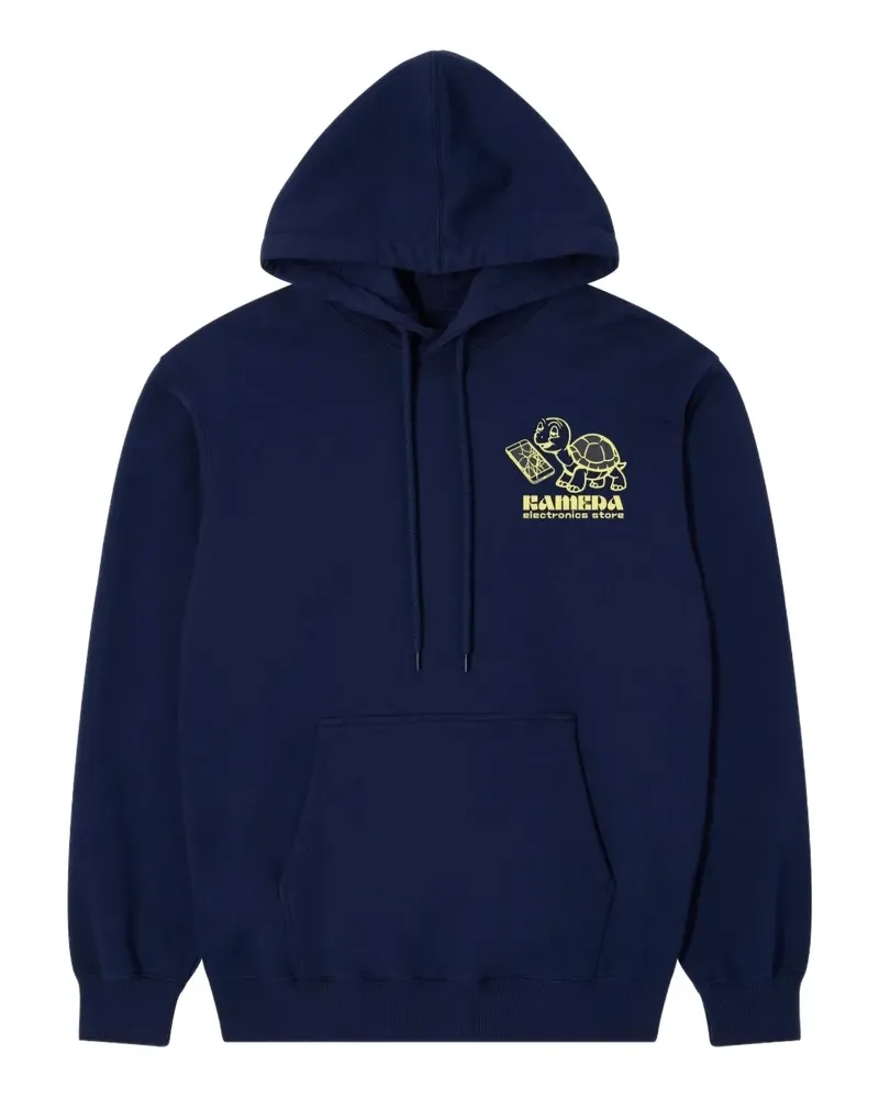 Edwin Jeans Kamera Hoodie mit Print hinten - Blau Blau