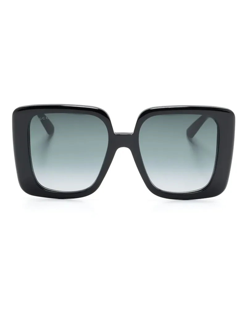 Gucci Sonnenbrille mit GG - Schwarz Schwarz
