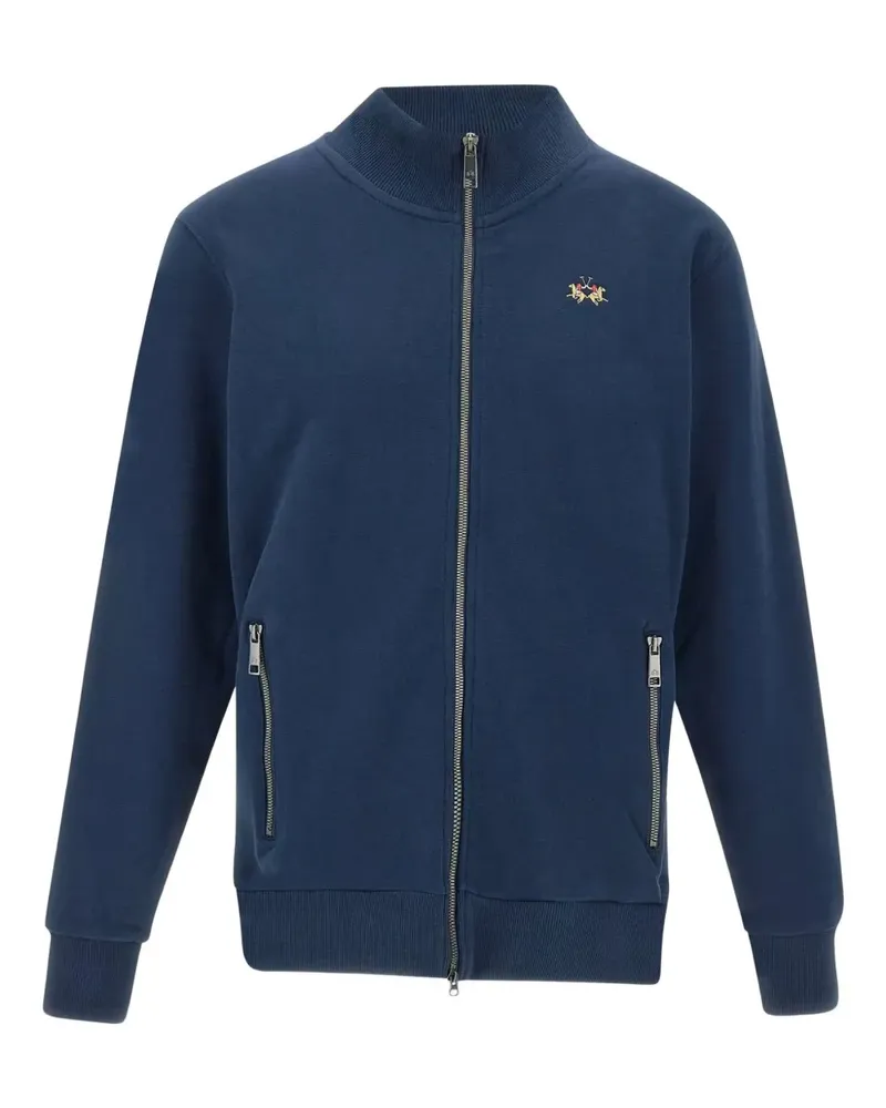 La Martina Sweatshirt mit Reißverschluss - Blau Blau