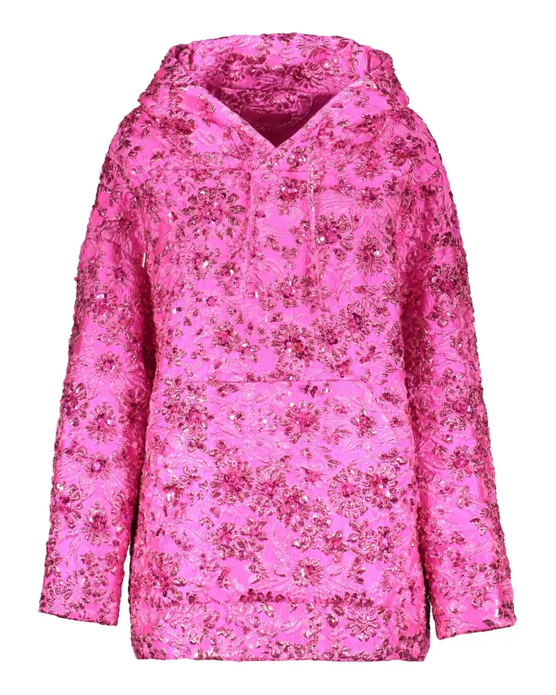 Valentino Garavani floral hoodie - Rosa Rosa