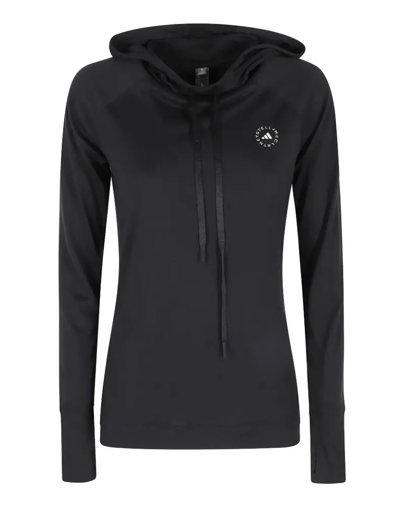adidas Hoodie mit Logo-Print - Schwarz Schwarz