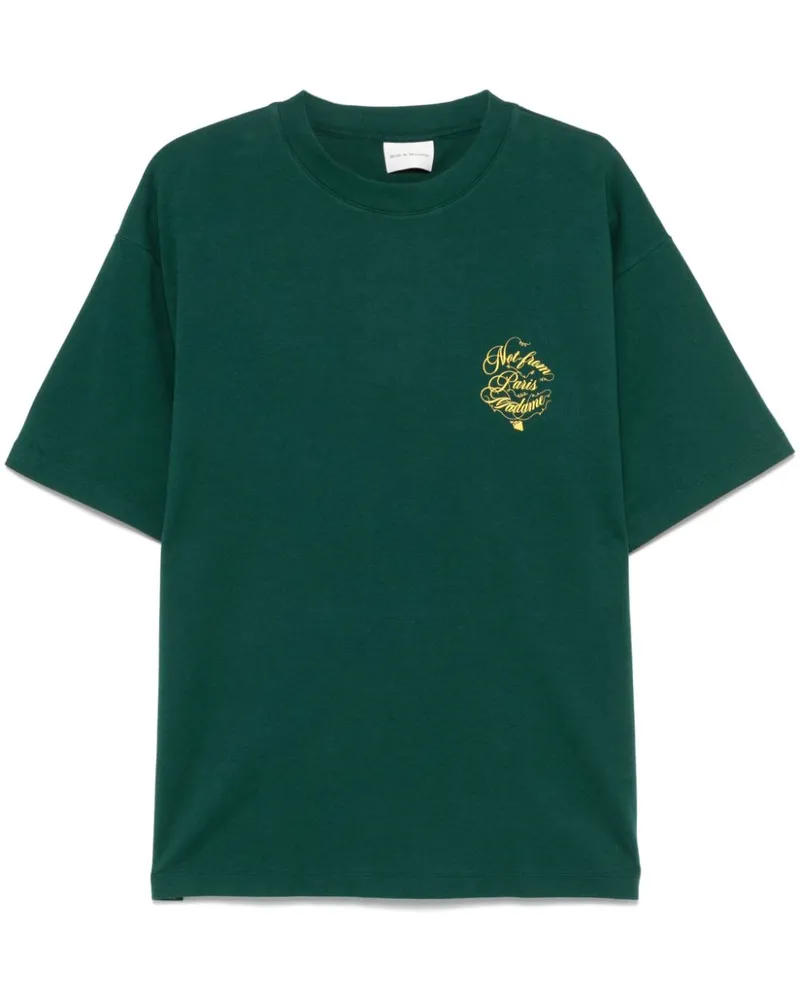 Drôle de Monsieur Slogan Vignes T-Shirt - Grün Grün