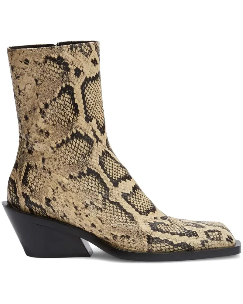 Jil Sander Knöchelhohe Stiefel - Nude Nude