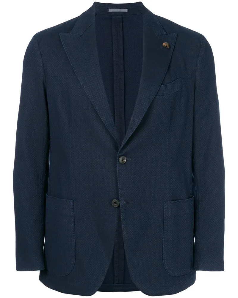 Gabriele Pasini Klassisches Sakko - Blau Blau