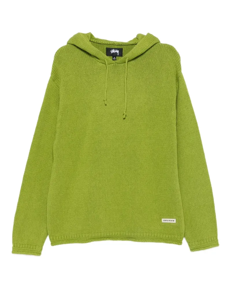 Stüssy Hoodie mit Logo-Patch - Grün Grün