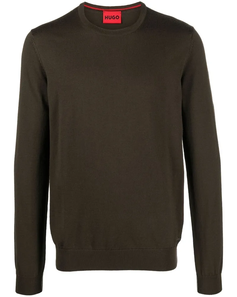 HUGO BOSS Pullover mit rundem Ausschnitt - Braun Braun