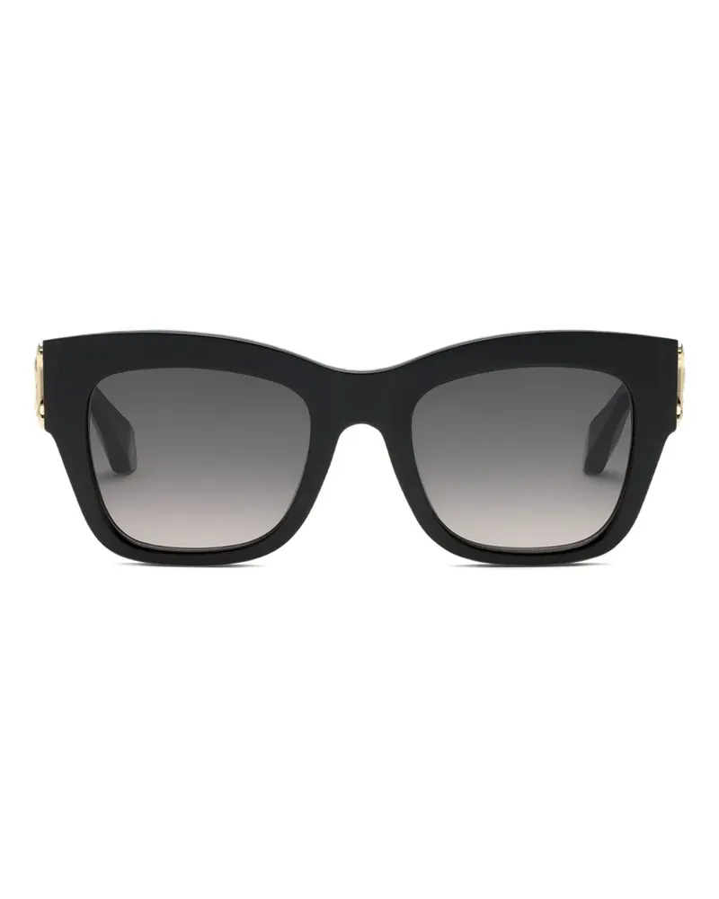 Roberto Cavalli Sonnenbrille mit eckigem Gestell - Schwarz Schwarz