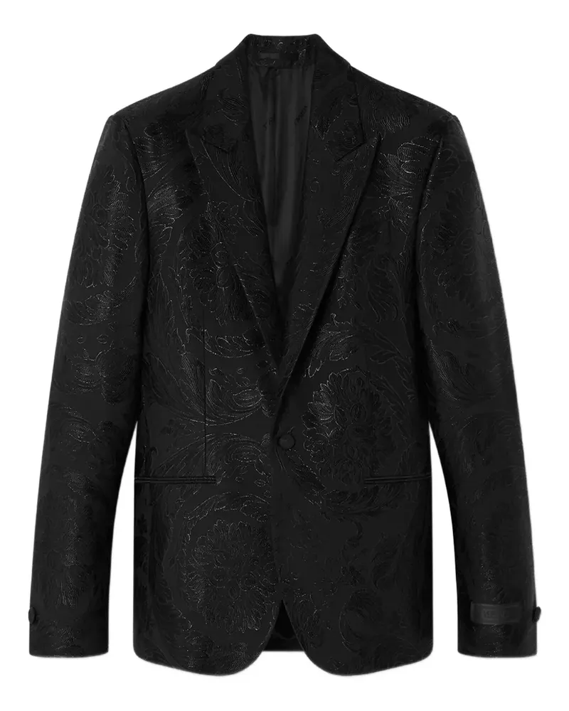 Versace Sakko aus Barocco-Jacquard - Schwarz Schwarz