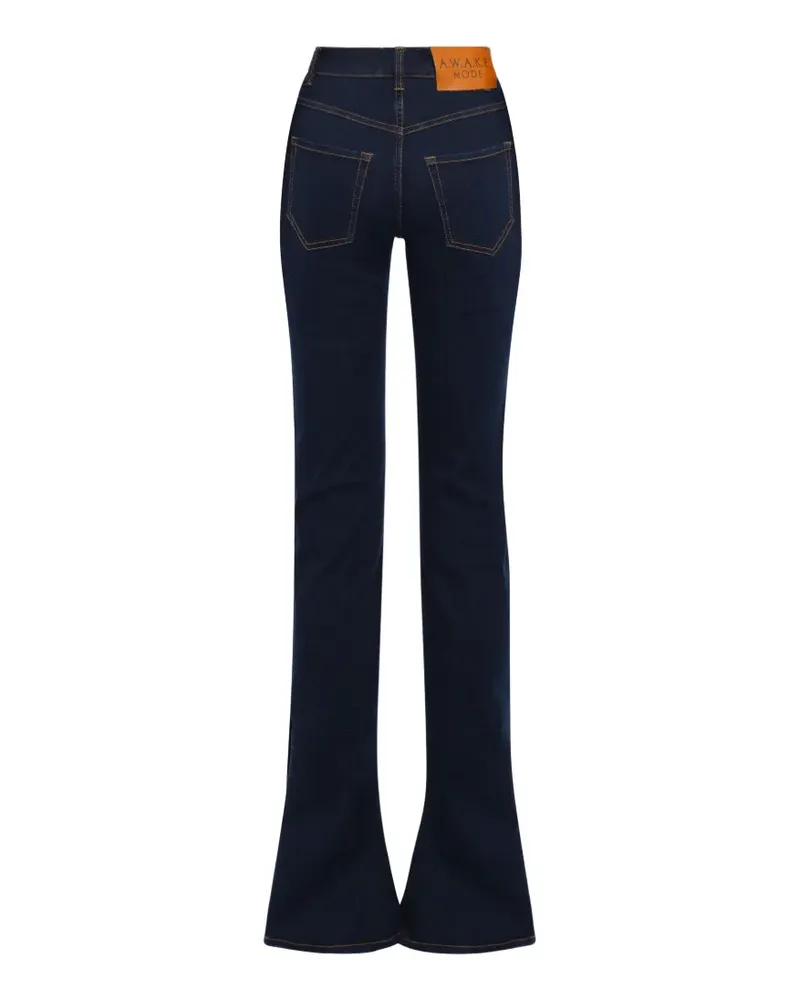 A.W.A.K.E. side-slit flared jeans - Blau Blau