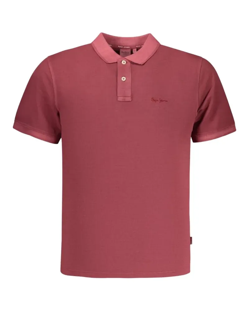 Pepe Jeans New Oliver logo-embroidered polo shirt - Rot Rot