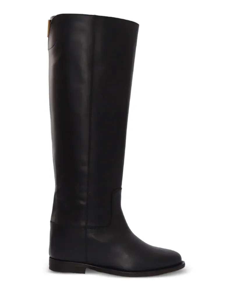 Via Roma 15 detail knee-high boots - Schwarz Schwarz