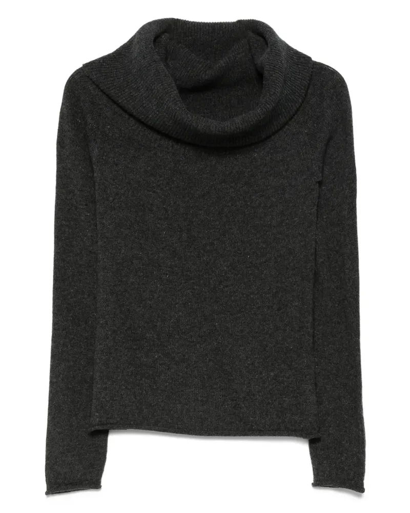 Roberto Collina Pullover mit drapierten Kragen - Grau Grau