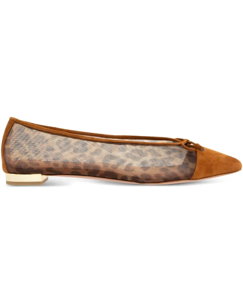Aquazzura Ballerinas mit Print - Braun Braun
