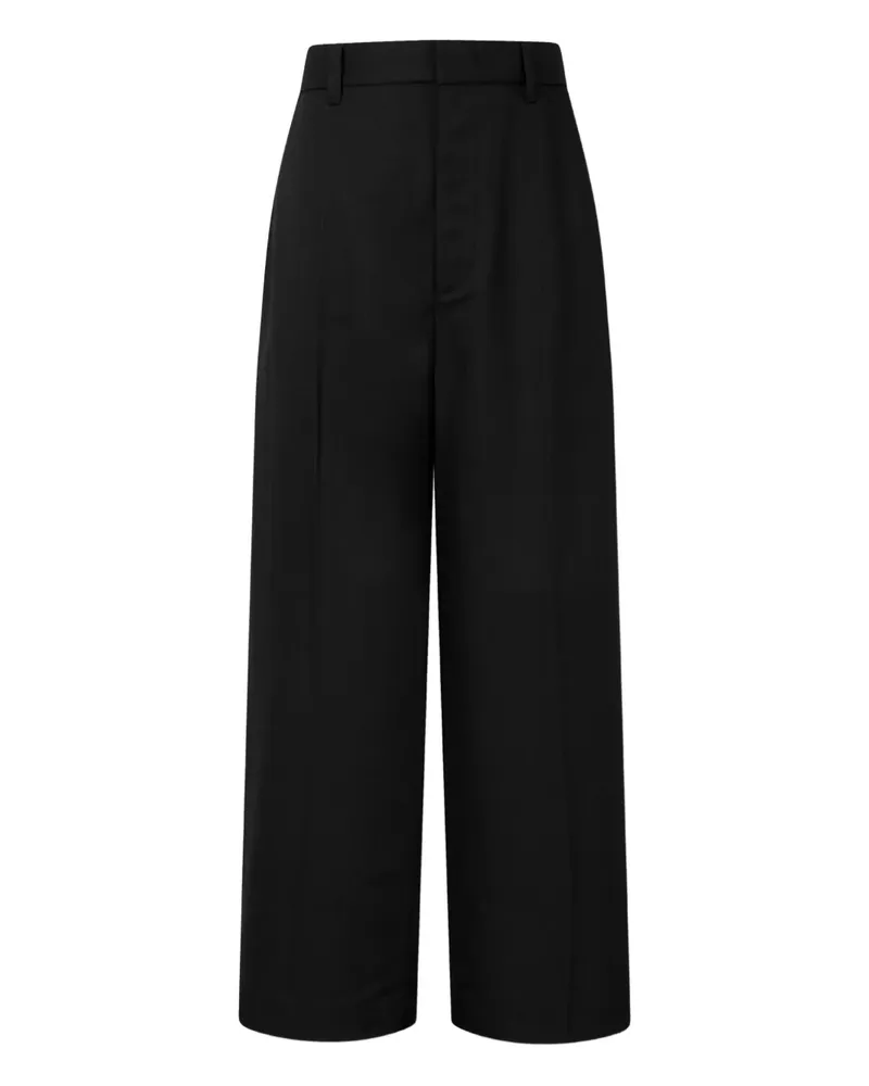 STUDIO TOMBOY pinstripe pleated trousers - Schwarz Schwarz