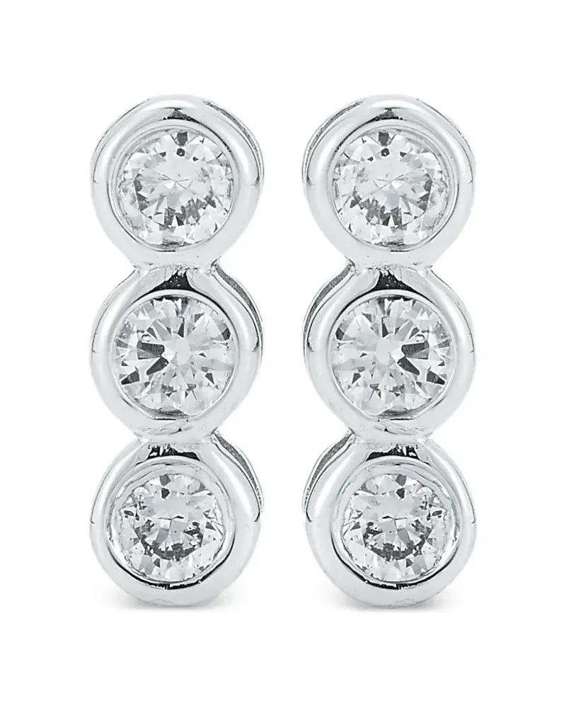 MATEO Trio Ohrringe mit Diamanten - Silber Silber