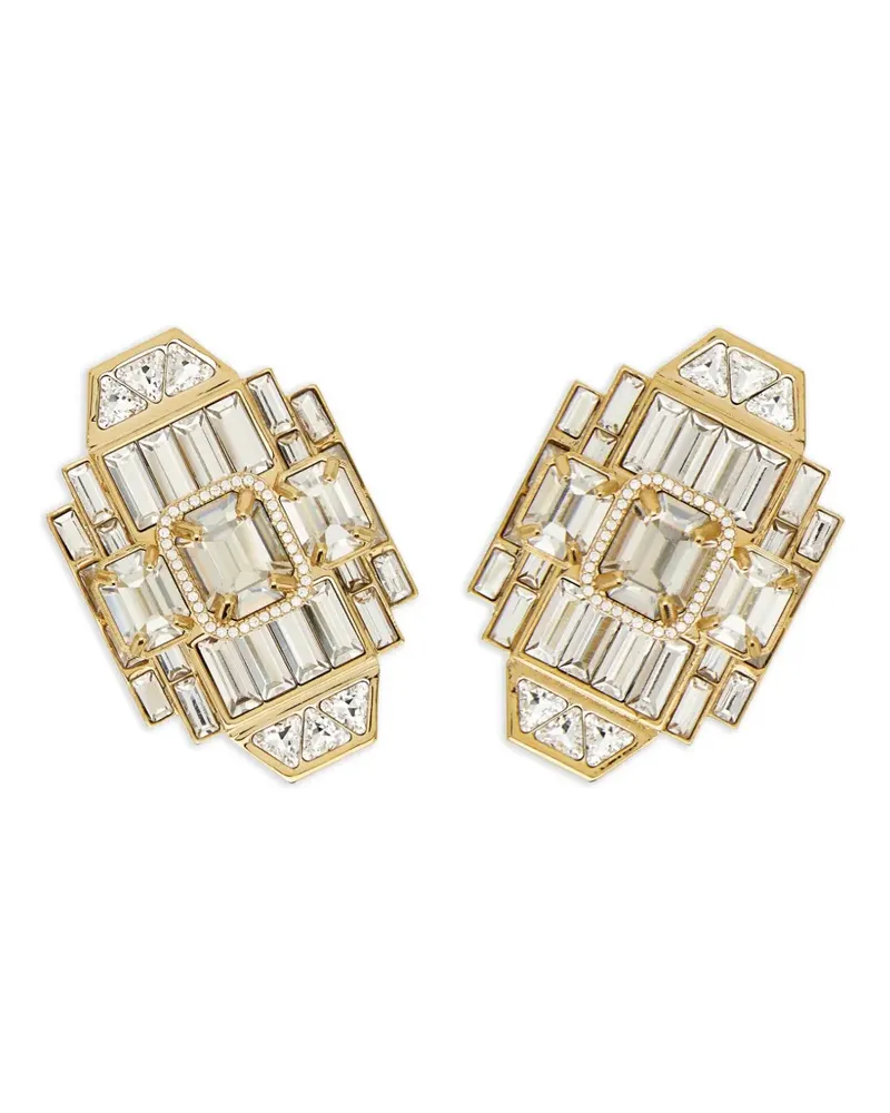 Ferragamo Déco Ohrringe mit Kristallen - Gold Gold