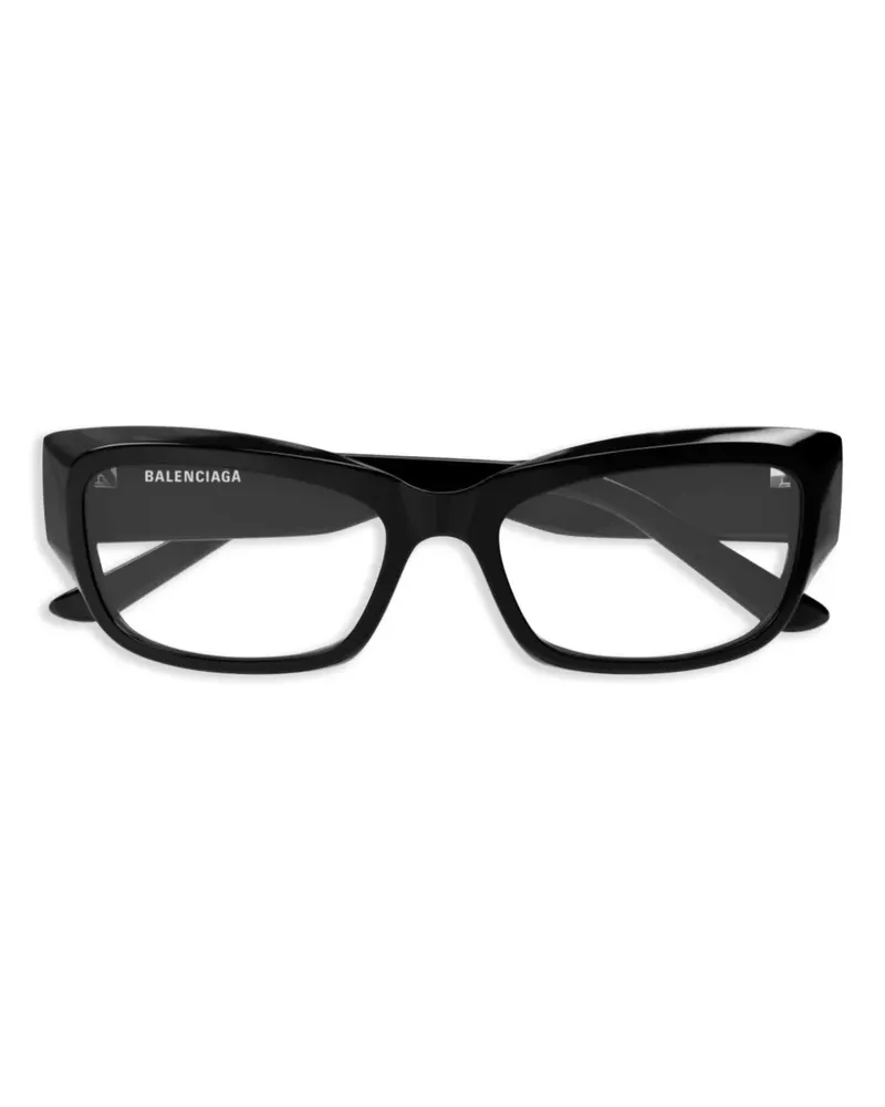 Balenciaga Eckige Oversized-Sonnenbrille - Schwarz Schwarz