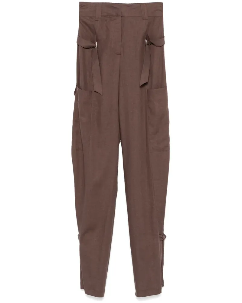 Patrizia Pepe Gerade Hose - Braun Braun