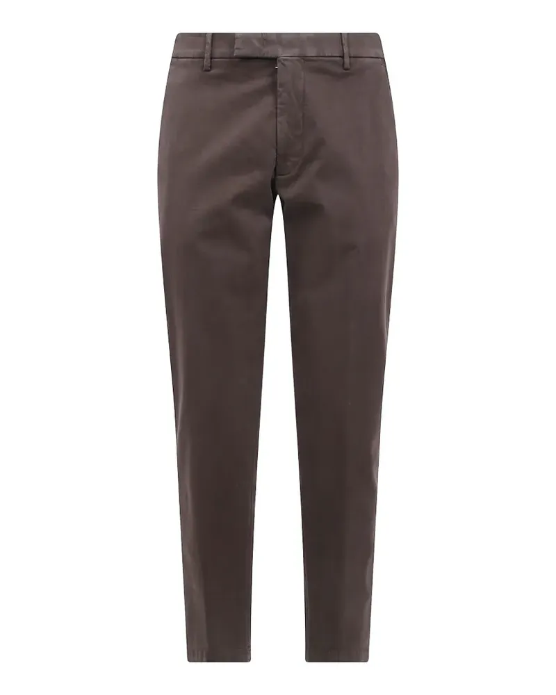 MICHAEL COAL flap-pocket chino trousers - Braun Braun