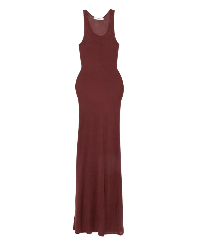 Aya Muse Maxikleid mit U-Ausschnitt - Braun Braun
