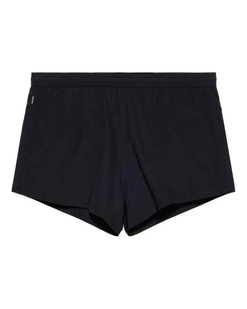 Tom Ford elasticated logo-tag swim shorts - Schwarz Schwarz