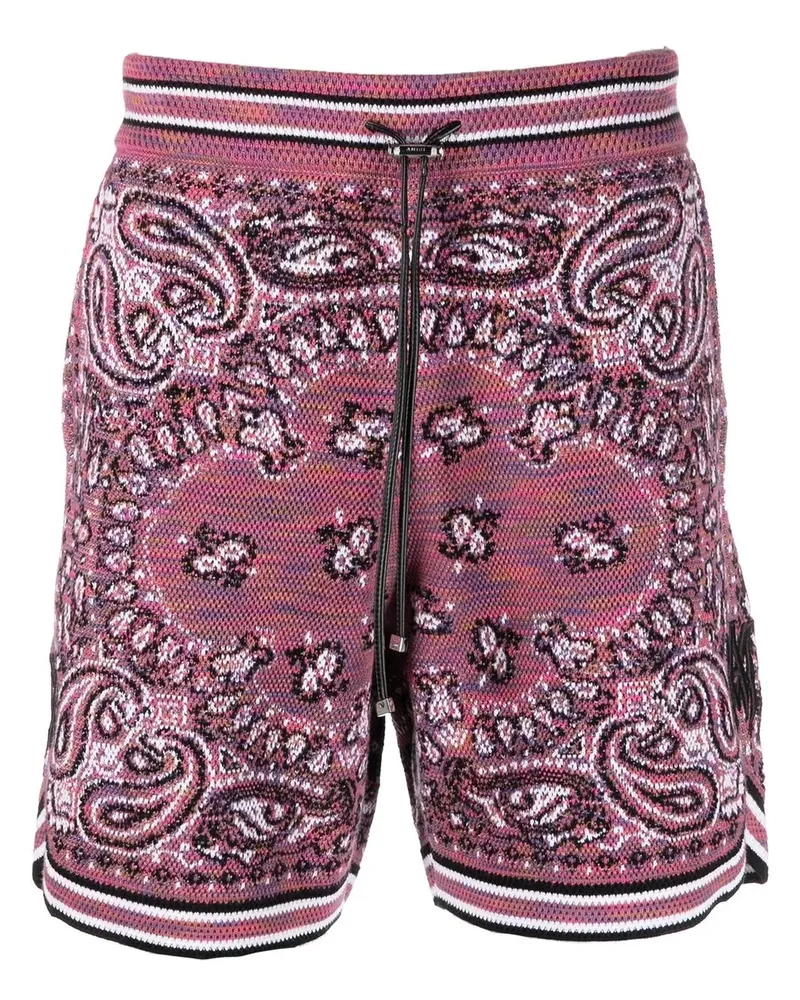 Amiri Joggingshorts mit Paisley-Print - Violett Violett