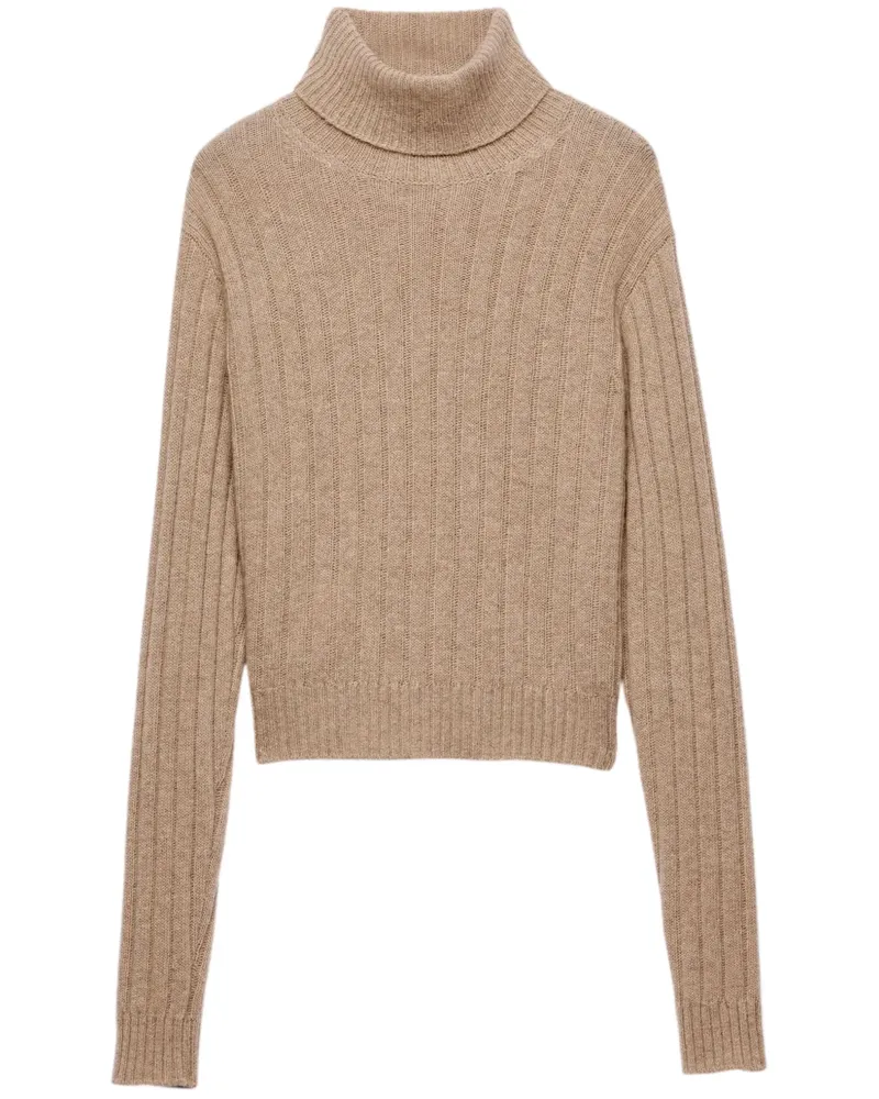 Prada Rollkragenpullover aus Kaschmir - Nude Nude