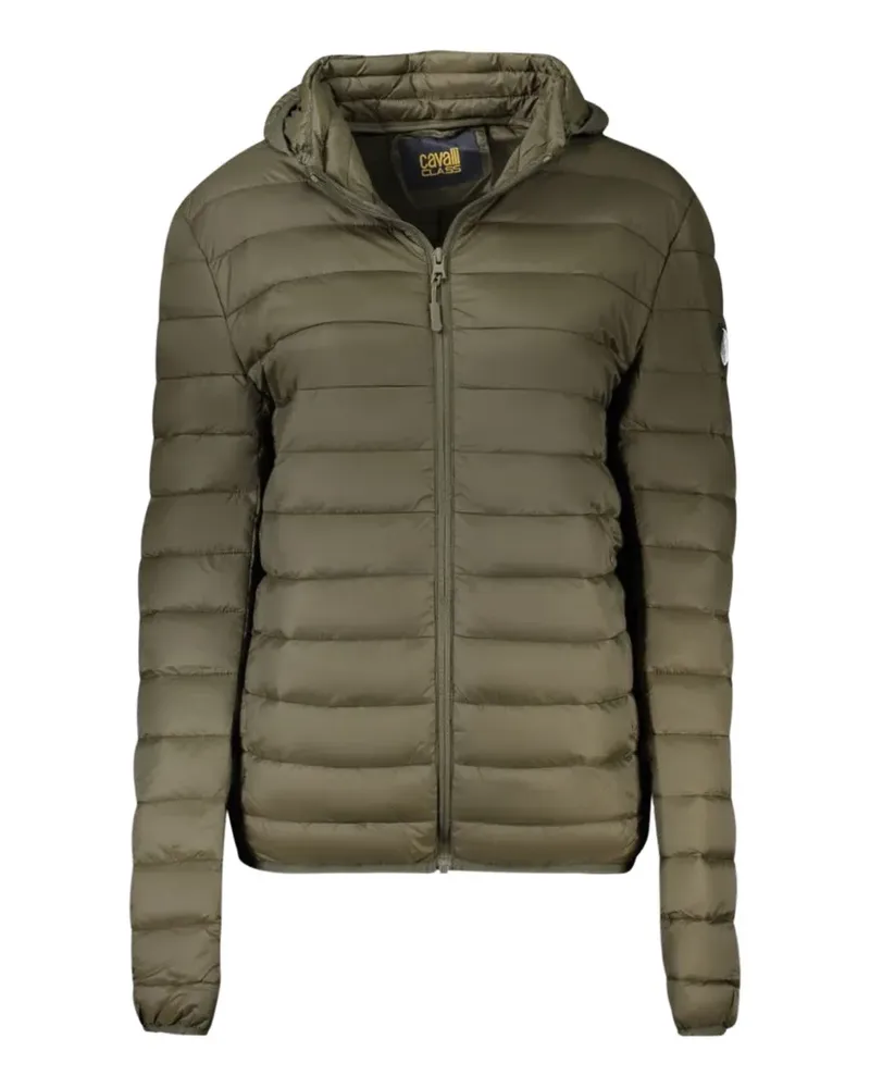 Roberto Cavalli quilted hooded jacket - Grün Grün