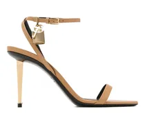 Padlock Pumps mit Absatz 85mm - Nude
