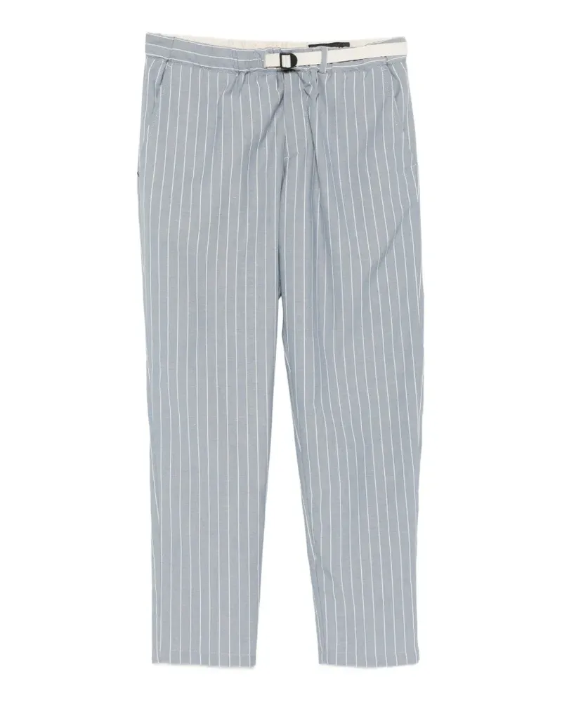 PLAN C Gestreifte Hose - Blau Blau
