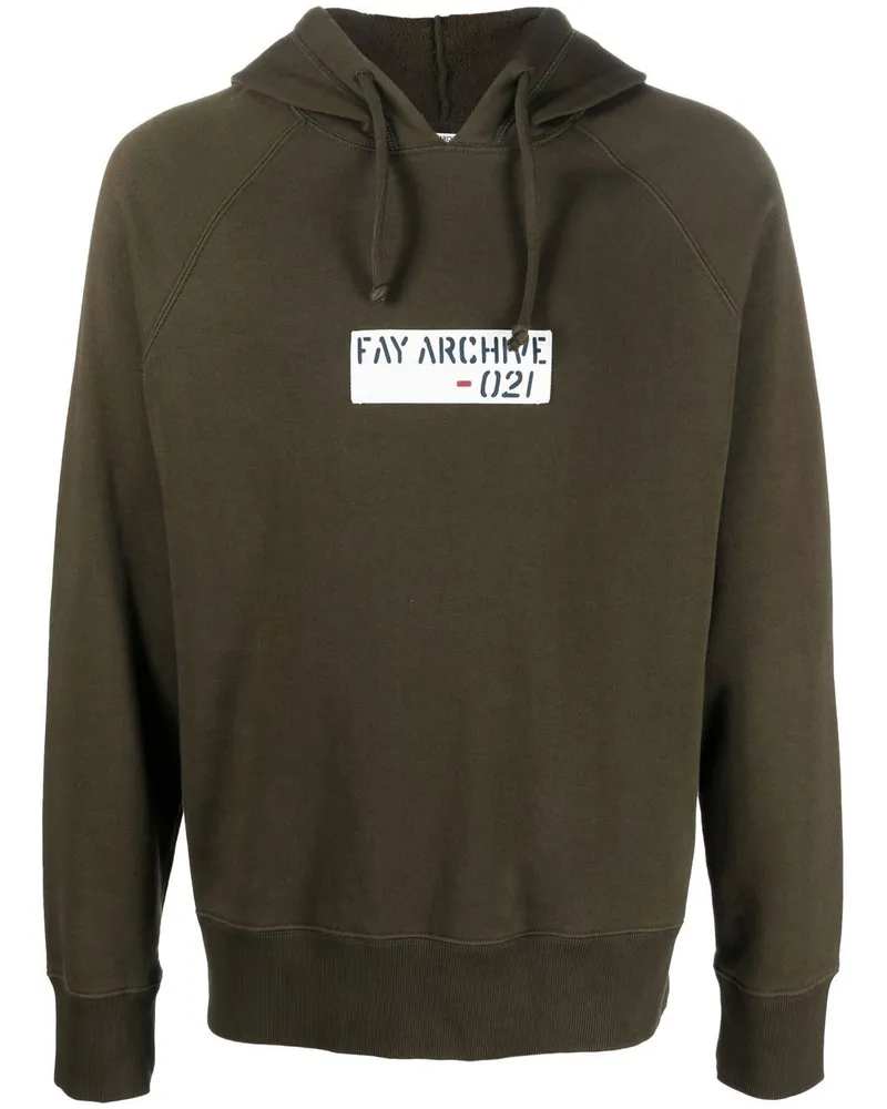 Fay Hoodie mit Kordelzug - Grün Grün