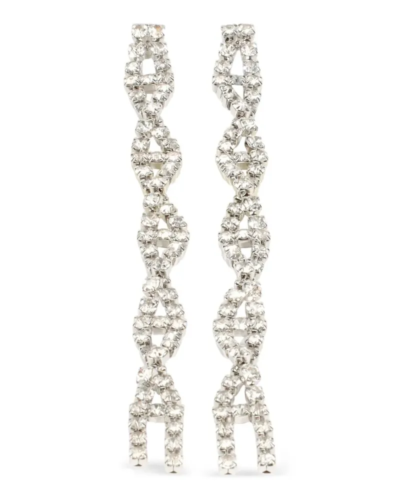 Balenciaga Verzierte Riviera Hängeohrringe - Silber Silber