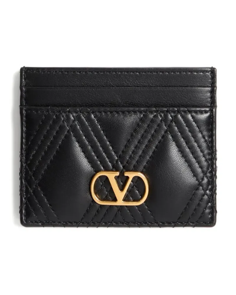 Valentino Garavani Quiltie 67 Kartenetui - Schwarz Schwarz