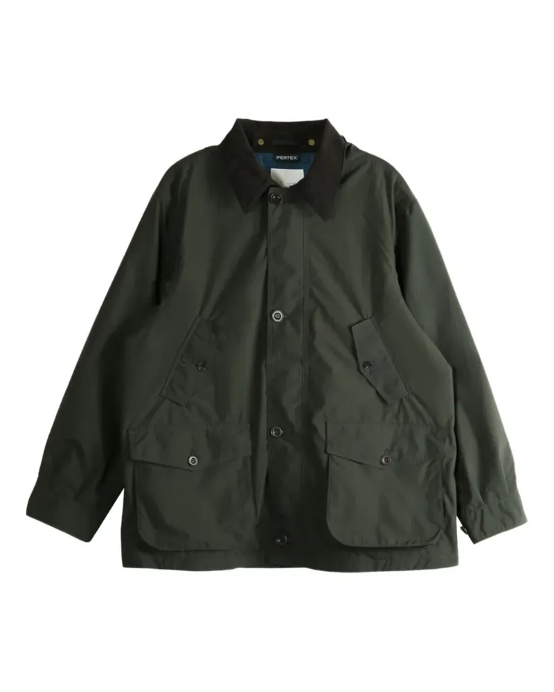 nanamica x Pertex®︎ Unlimited hooded patch-pocket parka coat - Grün Grün
