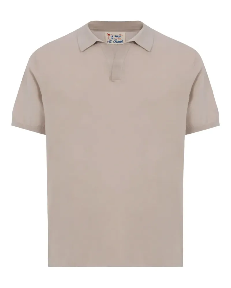 MC2 Saint Barth Poloshirt mit Logo-Stickerei - Nude Nude