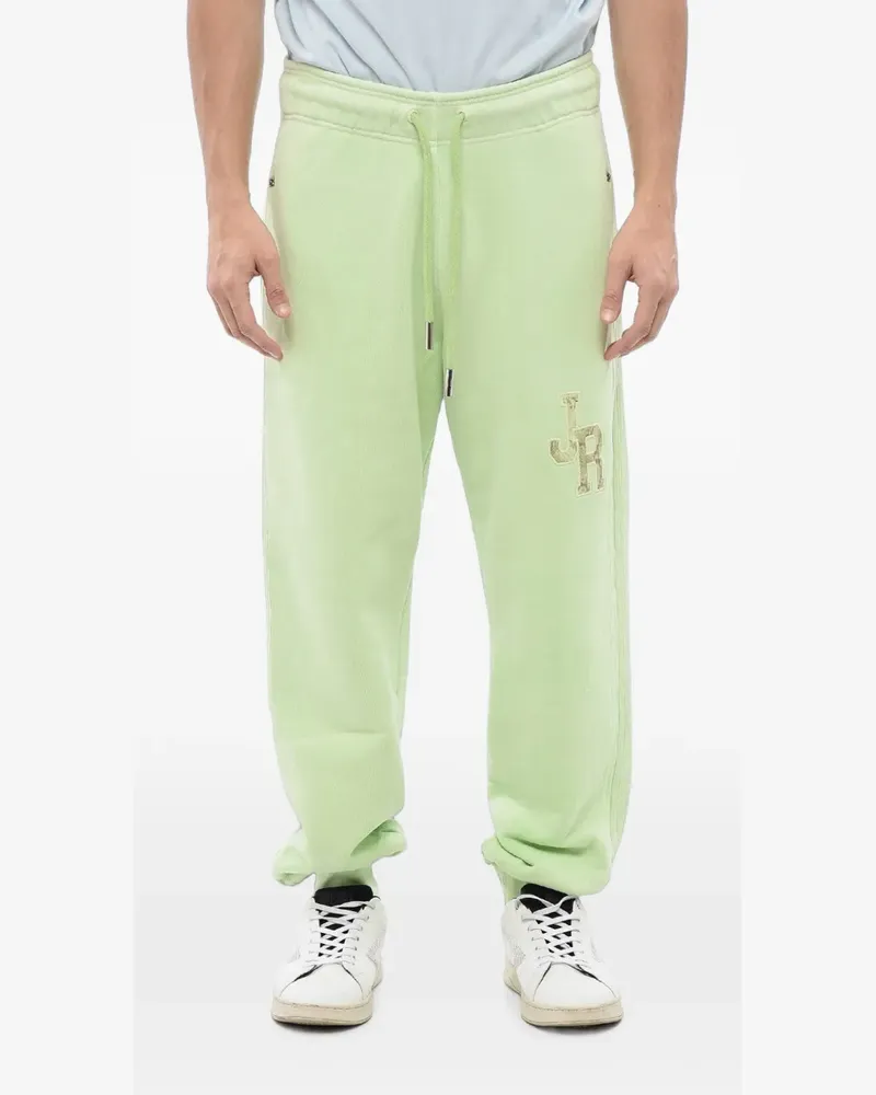 John Richmond embroidered-logo track pants - Grün Grün