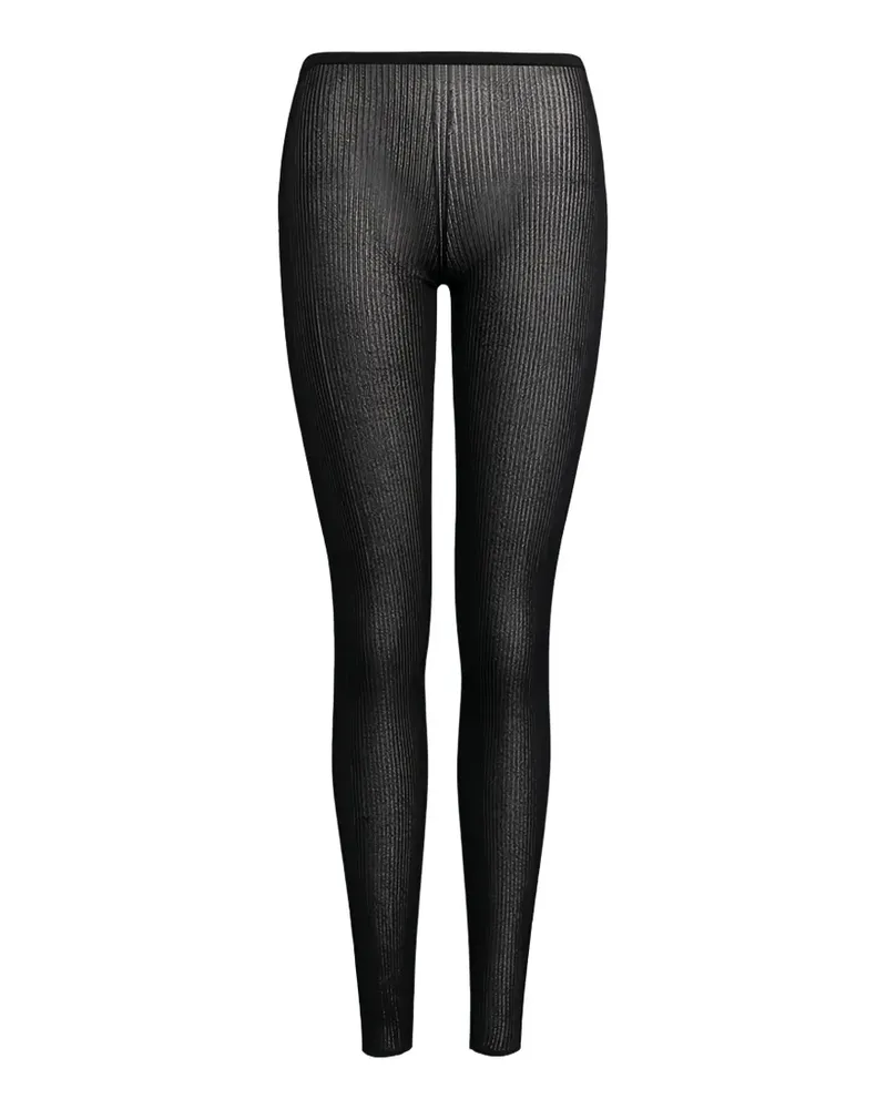 Dondup ribbed-knit leggings - Schwarz Schwarz